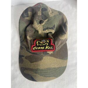 Cobra Kai Strapback Hat Camo Adjustable No Mercy Bioworld‎ Unisex Adult